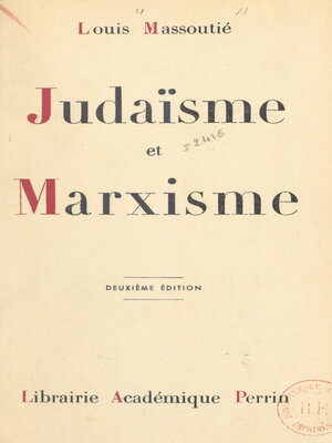 cover image of Judaïsme et marxisme